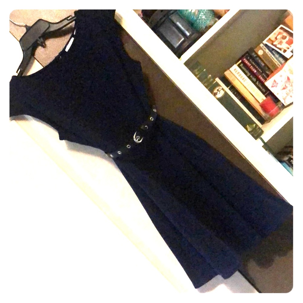 NY&Co Bateau-neck Cotton Fit and Flare Dress